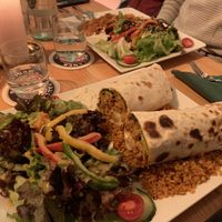 Veganer Dürüm und Döner Teller at Exil in Regensburg