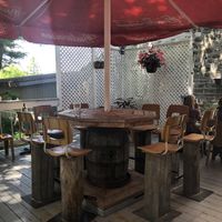 Patio at Le Presbytère in Saint-stanislas-de-champlain