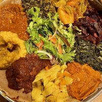 Bayaynetu - vegan sampler plate for 2  at Demera in Chicago