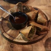 Lentil Sambussas  at Demera in Chicago