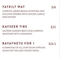 More vegan menu items at Demera in Chicago
