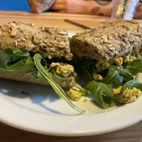 Sandwich mit rührtofu    at smula in Berlin