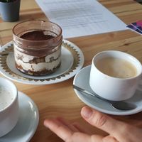 Cappuccino mit Tiramisù at smula in Berlin