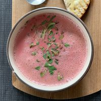 Beet Soup special at Mama  in Reykjavik