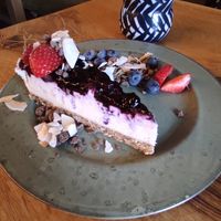 Vegan cheesecake at Mama  in Reykjavik