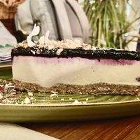 Vegan cheesecake   at Mama  in Reykjavik