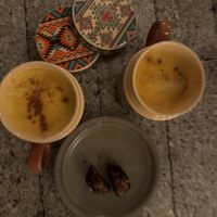 Golden milk & hazelnut bliss ball  at Mama  in Reykjavik