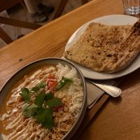 African stew with a side of Naan. So yummy!   at Mama  in Reykjavik