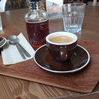 Coffee with mapke syrup at Mama  in Reykjavik