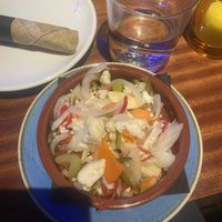 Pickled veggies- 5/5, can’t go wrong with these.   at Cosmica in Boston