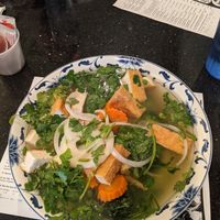Beautiful fresh tofu veggie pho at Golden Flower in Reno