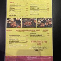 Menu august 2021 at The Vegan Indian in Amsterdam