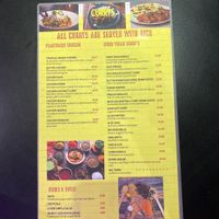 Menu august 2021 at The Vegan Indian in Amsterdam