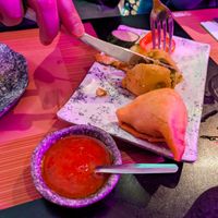 Samosas at The Vegan Indian at The Vegan Indian in Amsterdam