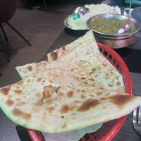 Kulcha naan  at The Vegan Indian in Amsterdam