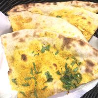 Curry naan at The Vegan Indian in Amsterdam