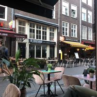 View to the street  at The Vegan Indian in Amsterdam