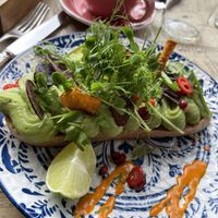 Avo toast   at Brixton House in Bratislava