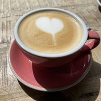 Oat milk latte   at Brixton House in Bratislava