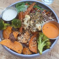 Buddha bowl at Brixton House in Bratislava