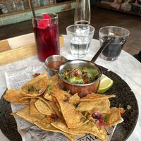 Guacamole and nachos  at Brixton House in Bratislava