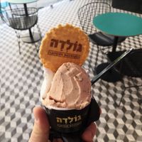 Watermelon&mint and coconut ice cream  at Golda in Haifa