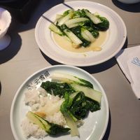 Vegetables and plain rice at V Sherry 云雪丽 - Yún Xuě Lì in Lijiang