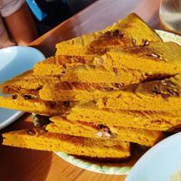 Buckwheat panke with walnuts and raisins at V Sherry 云雪丽 - Yún Xuě Lì in Lijiang