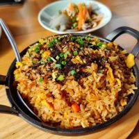 Tasty rice with egg, vegetables and truffle at V Sherry 云雪丽 - Yún Xuě Lì in Lijiang