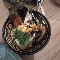 Baked eggplant at Yalla Yalla Beirut Foodbar in Ghent