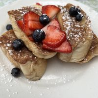Chai French toast  at 821 Cafe in Richmond