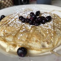 One vegan blueberry pancake  at 821 Cafe in Richmond
