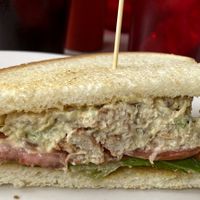 Vegan chicken salad sandwich   at 821 Cafe in Richmond