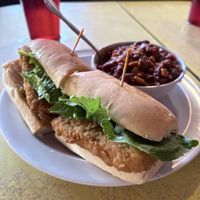Tofu Po’ Boy  at 821 Cafe in Richmond