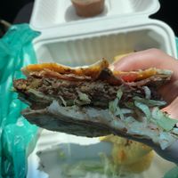 Quesadilla vurger  at Vegans on The Run in Shreveport