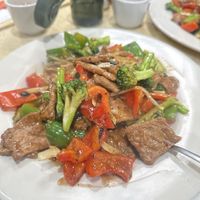 Black bean seitan (beef)  at Grasshopper Restaurant in Boston