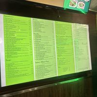 Menu, Feb 2025  at Grasshopper Restaurant in Boston