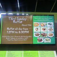 Sunday Buffet once a month   at Grasshopper Restaurant in Boston