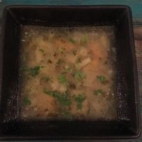 Garlic soup (Česnečka) at VeggieDick in Mikulov