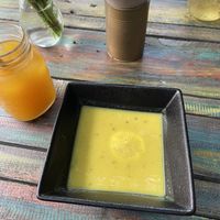 Red lentil soup   at VeggieDick in Mikulov