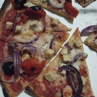 Vegan Pollo ad Astra with olives at Milano in Swords