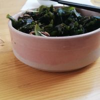 Wakame salad (already ate some) at Golden Gai in Ghent