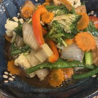 Rice noddles with tofu and garlic sauce  at Sawadee in Zaventem