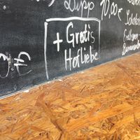 Free farm love with every order :) at Leyenhof Bistro in Bonn