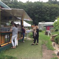 Seating in the back  at Leyenhof Bistro in Bonn