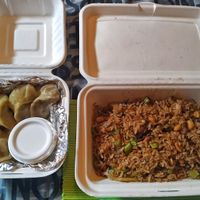 Arroz Thai y Dumplings at Mundo Vegano in Bogota