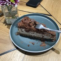 Delicious chocolate cake   at Kala Cafe in Berlin