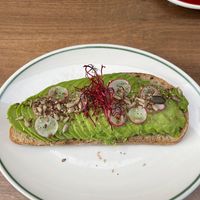 Avocado toast at Brunch Corner in Valencia