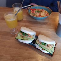 bao bun with tofu #Veganuary at Ca Phe District in Olomouc