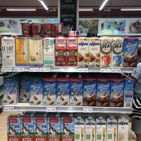 Many vegan milk options  at Jaya Grocer - Jaya 33 in Petaling Jaya